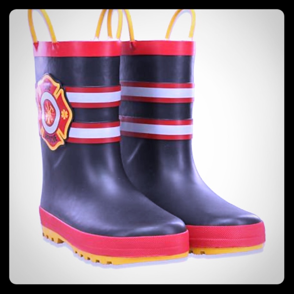 NEW! BOOTS & PATCH!Fire Fighter Chief/Captain!